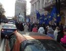 Під Верховною Радою мітингують декілька тисяч представників профспілок (фото)