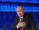 Прес-конференція Путіна: Україна стала жертвою своєї ж влади