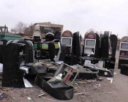 В Херсоні знищили партію підпільних ігрових автоматів (ФОТО)