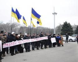Одеські «майданівці» під ОДА вимагали розслідування подій 19 лютого 2014 року (ФОТО)