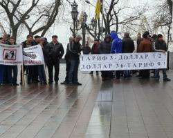 Одеські водії домоглись від мерії підвищення цін на проїзд у маршрутках(ФОТО)