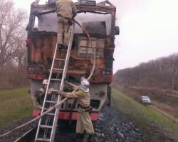 Пасажирський потяг «Одеса-Київ» загорівся на ходу