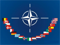 Сербські прибічники опозиції спалили прапор НАТО