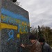 На Херсонщині зробили напис на пам'ятнику Леніну